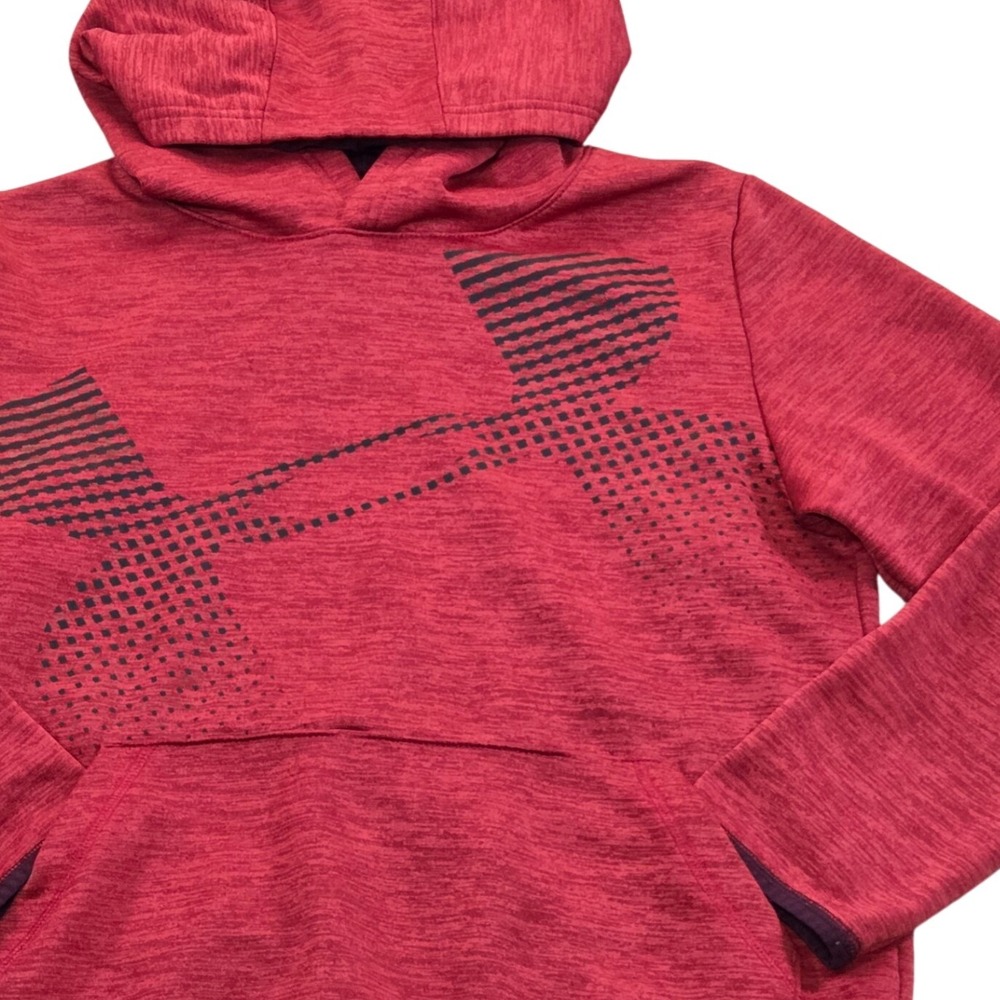 Under Armour YXL ColdGear Hoodie‎ Red Pullover Long Sleeve Kids